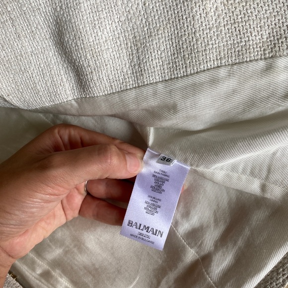 Balmain linen blazer 36 - Picture 4 of 7
